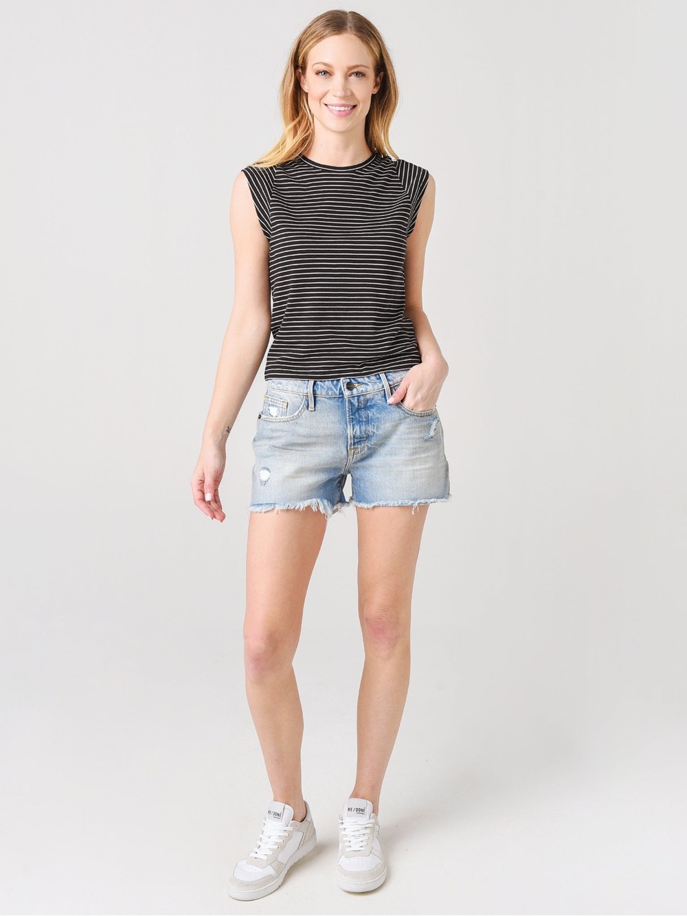 Frame Le Grand Garçon Raw Edge Shorts | SZ Wmns 24